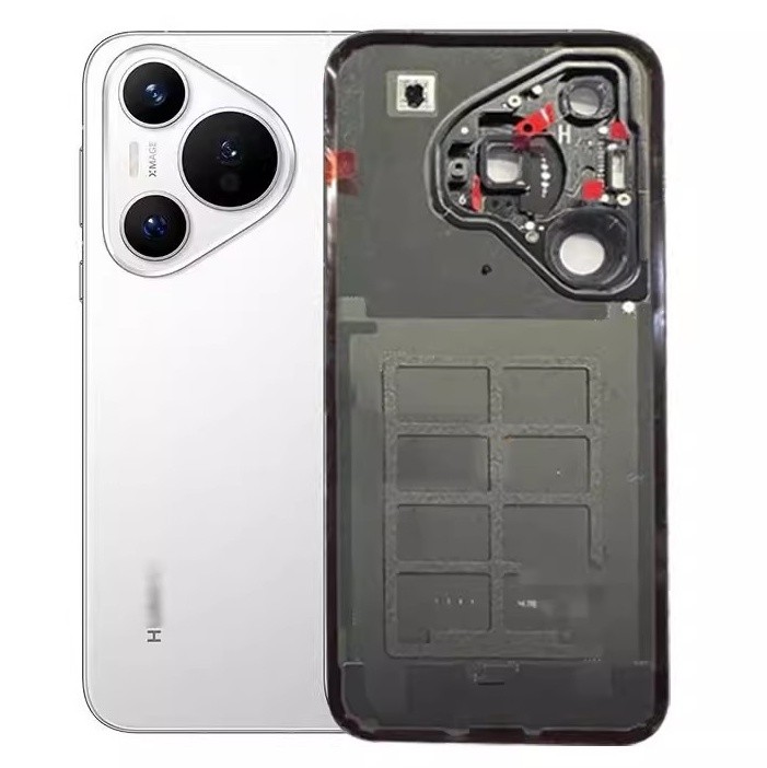 Huawei Pura 70 Pro Battery Door with Camera Lens (White/Black)