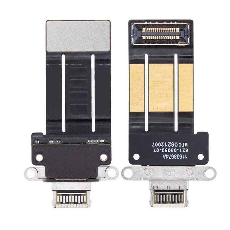 iPad Pro 12.9 2022 6th Charging Port Flex Cable (White/Black) (Original)