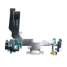 iPhone 16e Charging Port Flex Cable (White/Black)(Original)