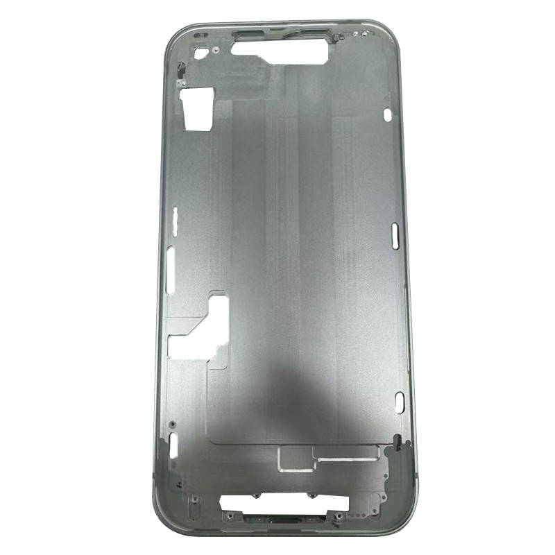 iPhone 16e Middle Frame with Side Buttons (European Version) (White/Black) (OEM)