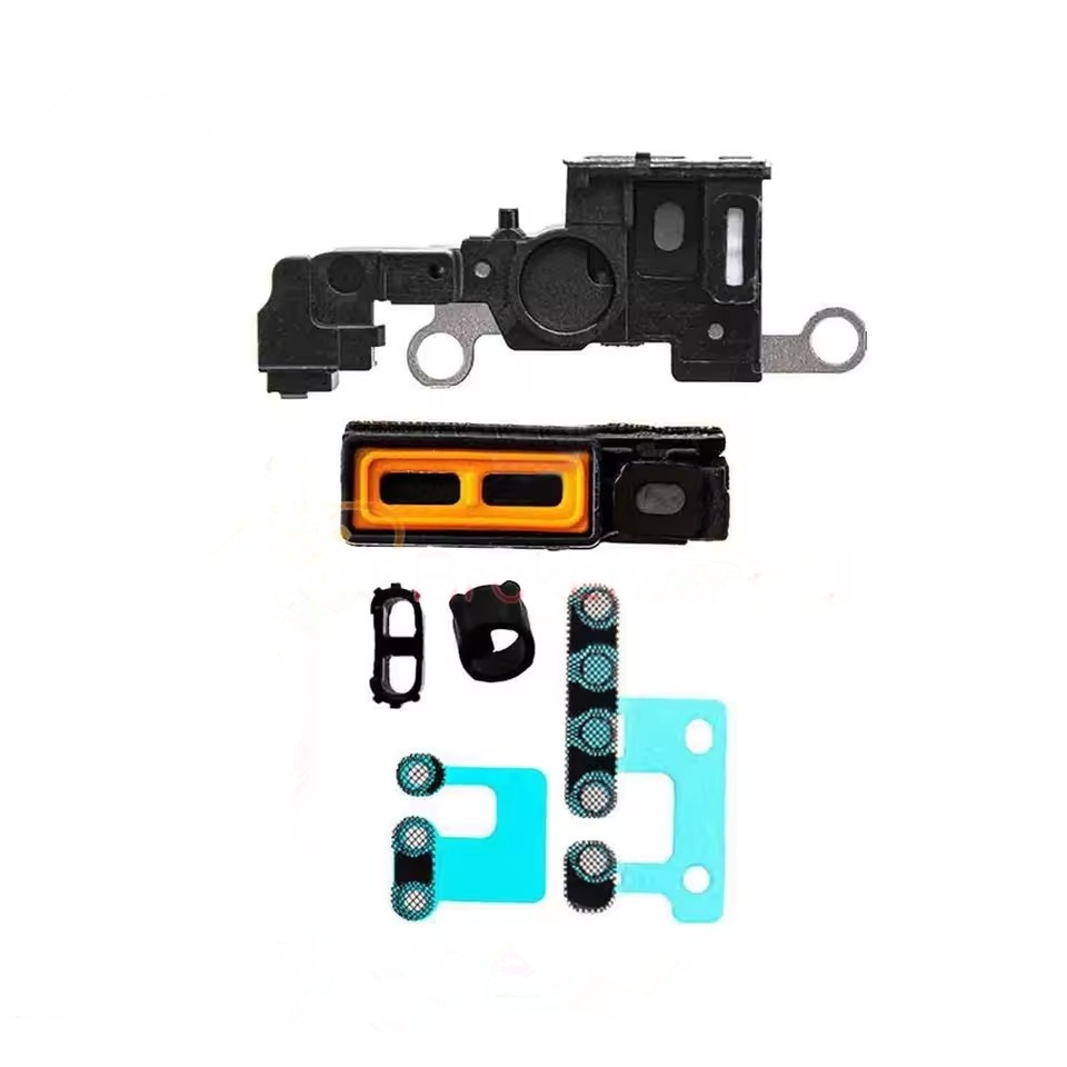 iPhone 16e Speaker Anti-Dust Mesh (White/Black) 