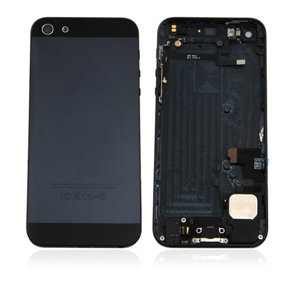 iPhone 5 Metal Back Cover Black Slate Assembly