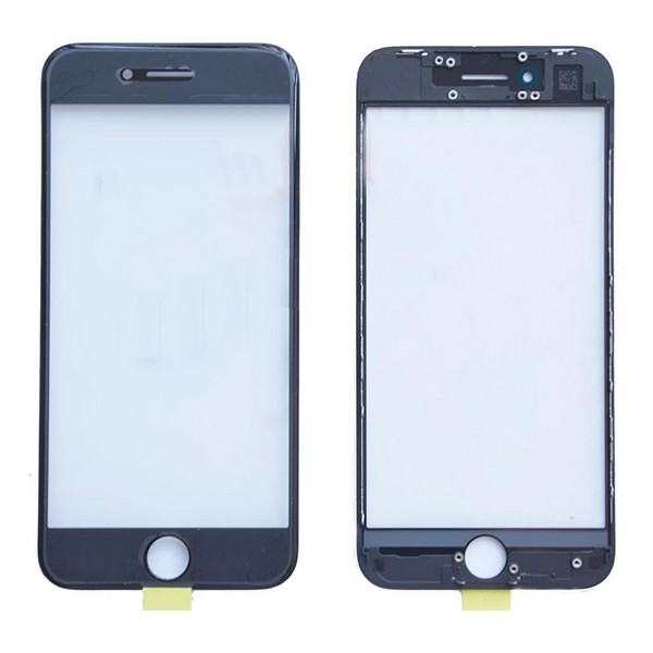 iPhone 8 Plus Glass Lens With Frame&OCA&Polarizer (Cold Press) (White/Black) (OEM) 10pcs/lot