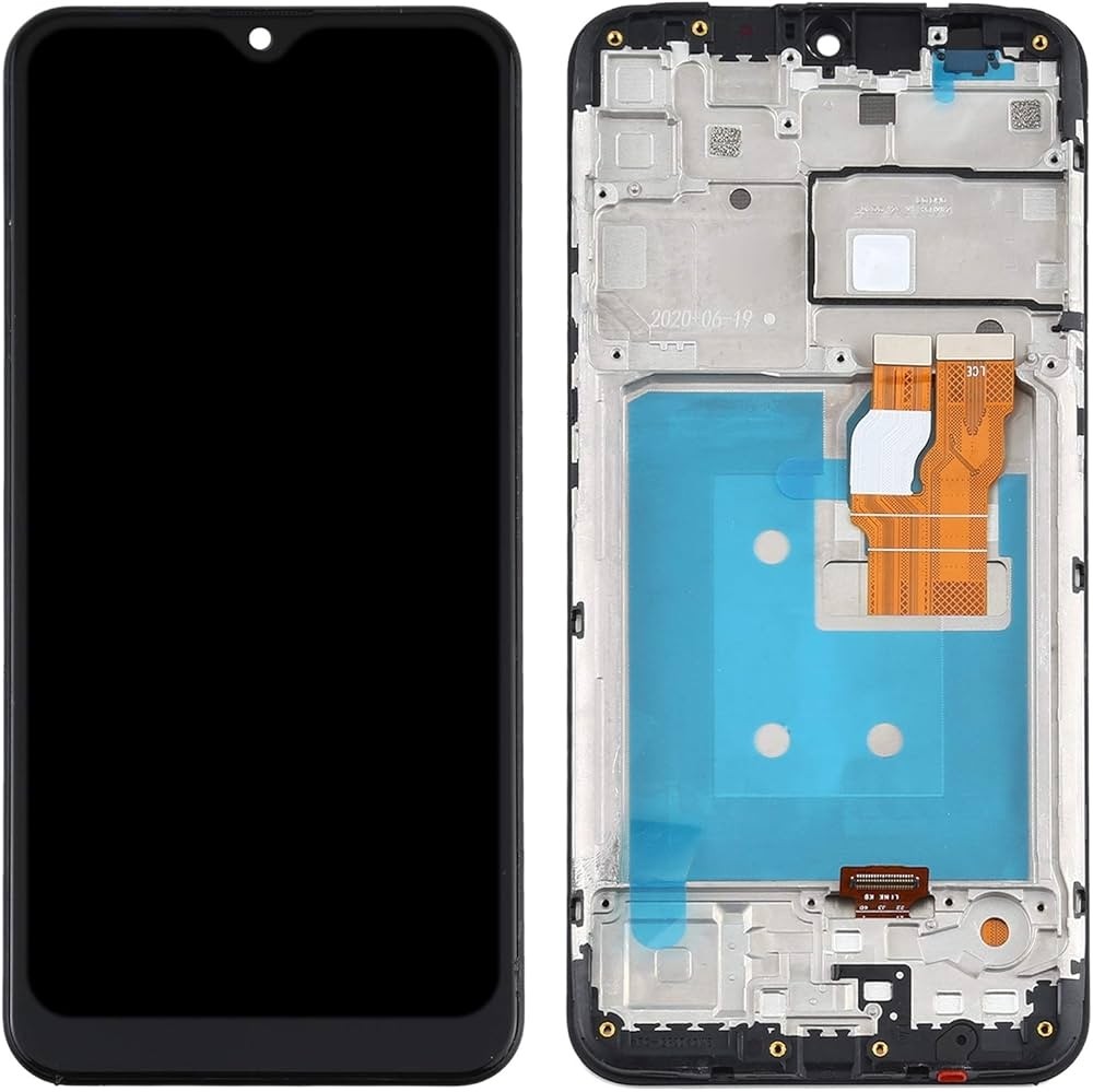 LG K22 Screen Assembly with Frame (Black) (TFT)
