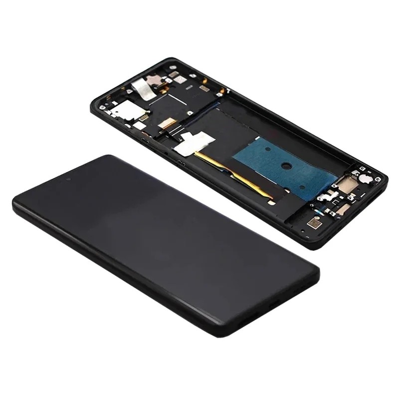 Motorola Edge 40 XT2303-2 LCD Screen Replacement with Frame (Black) (Original) 