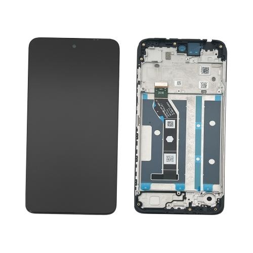 Motorola Moto G15 Power LCD Replacement with Frame (Black) (Original) 