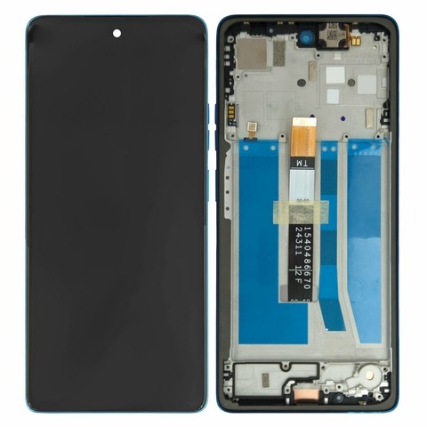 Motorola Moto G75 LCD Screen Replacement with Frame (Black) (OEM) 