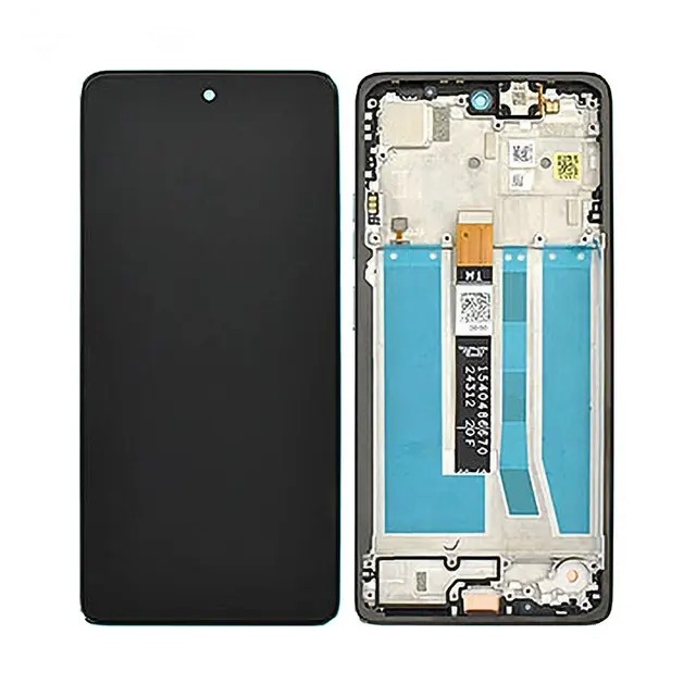 Motorola Moto G75 LCD Screen Replacement with Frame (Black) (Original) 