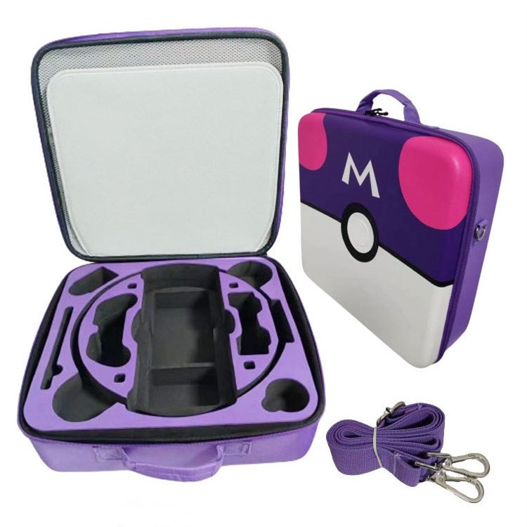 Nintendo Switch/Switch Oled Ring Fit Adventure Game Deluxe Protective Storage Big Bag (Mother Storage Box) (Purple+White) (Size:Big)