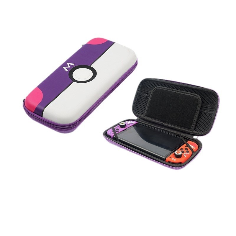 Nintendo Switch/Switch Oled Consol Ring Fit Adventure Game Deluxe Protective Storage Bag (Consol Storage Box) (Purple+White) 