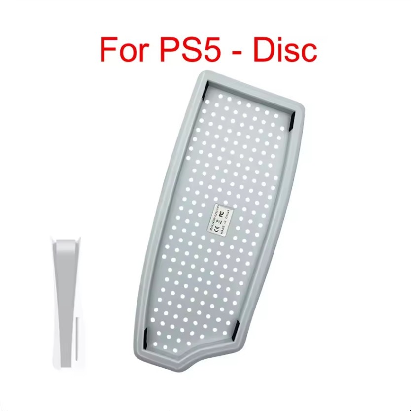 Sony PS5 Bracket Vertical Stand Vents Non-slip (Disc Edition) (White/Black)