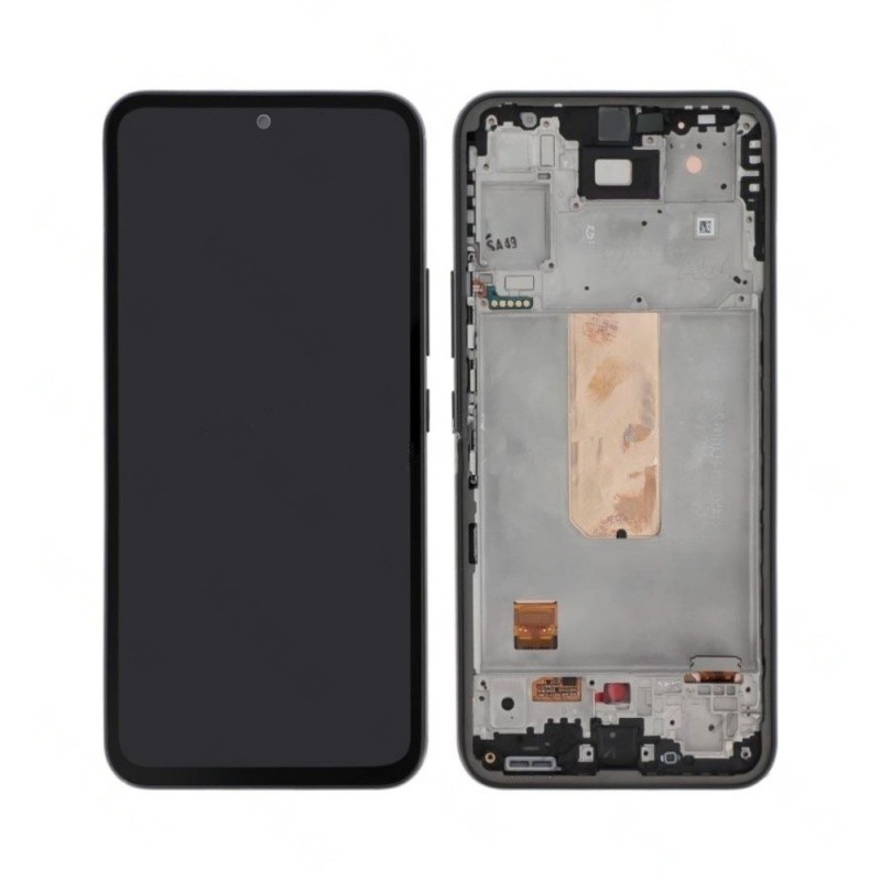 Samsung Galaxy M54 Screen Assembly with Frame (Black) (Original) 