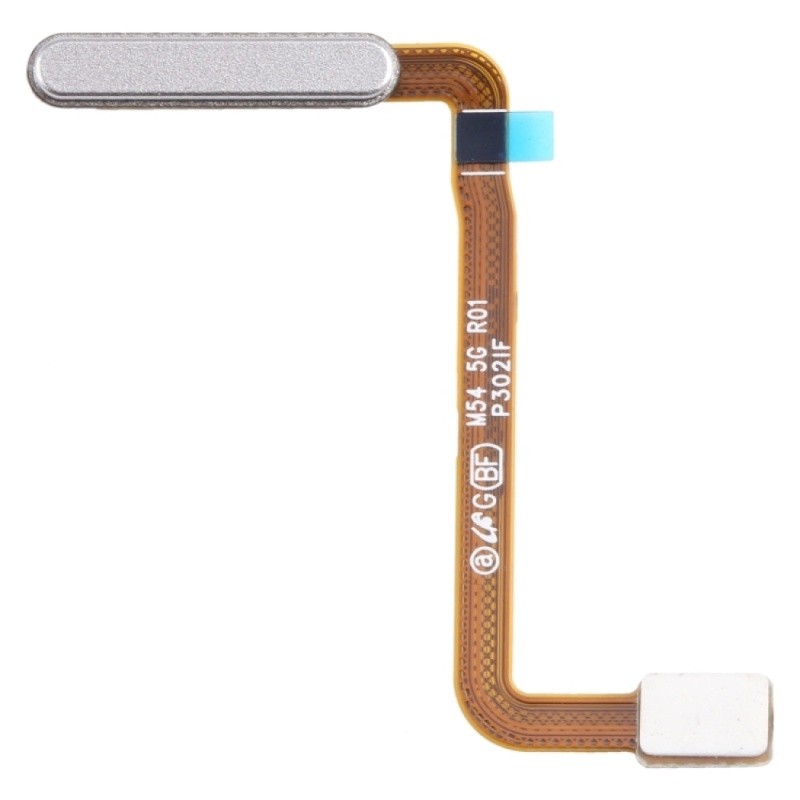 Samsung Galaxy M54 M546B Fingerprint Sensor Flex Cable (White/Blue) (Original)