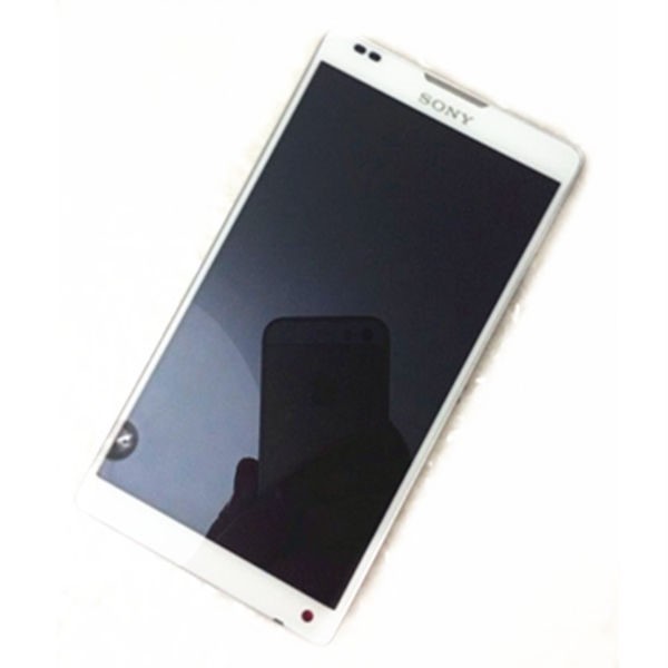  Sony Xperia ZL L35h C6502 Screen Assembly with Frame (White) (Premium)