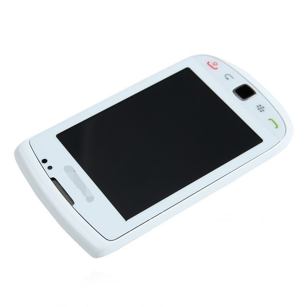  BlackBerry Torch 9800 Version 001/111 LCD Display White Full Assembly Original