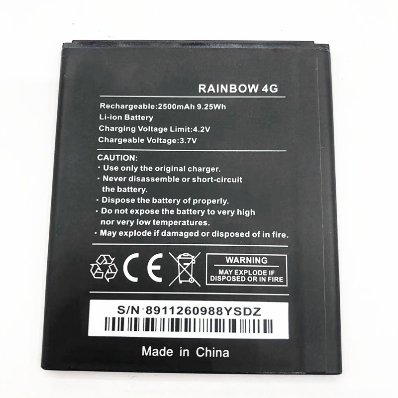 Wiko Rainbow 4G Battery 2500mAh (MOQ:50 pcs)