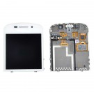  BlackBerry Q10 LCD Screen and Digitizer Assembly with Frame - White - Full Original With BlackBerry Logo Only