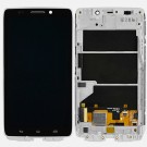 Motorola Droid Ultra XT1080 Black LCD Screen and Digitizer Assembly White Frame - Full Original - Without Any Logo 