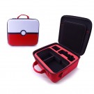 Nintendo Switch/Switch Oled Travel Case Hard Storage Carrying Gaming Bag (Poke Ball Pokemon) (Mother Storage Box) (Red+White) (Size:Medium)