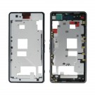  Sony Xperia Z1 Compact Front Housing（ Aluminum）+ Middle Frame-Full Set- Black Original