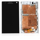 Sony Xperia S Arc HD LT26i LCD Display Touch Screen Digitizer Assembly with Frame White - Full Original